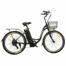 Ecotric Peacedove 26inch Electric City Bike With Basket And Rear Rack