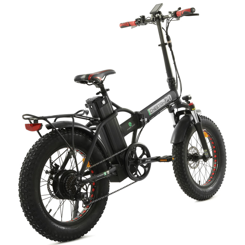 Ecotric 48V Fat Tire Portable and Folding Electric Bike With Color LCD Display NS-FAT20850C