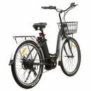 Ecotric Peacedove 26inch Electric City Bike With Basket And Rear Rack