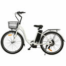 Ecotric Peacedove 26inch Electric City Bike With Basket And Rear Rack
