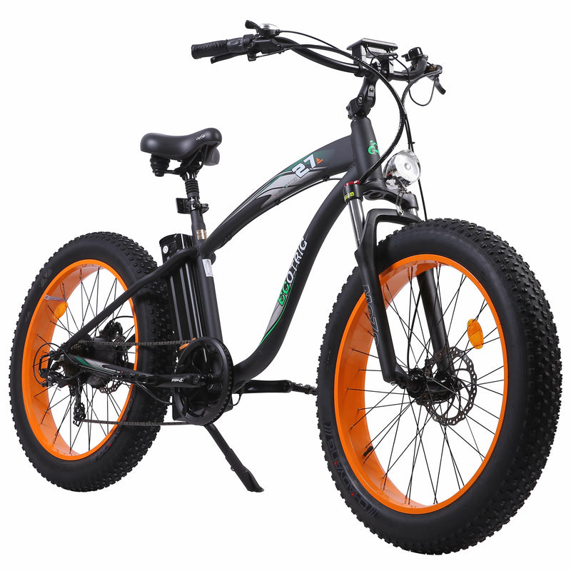 Ecotric Hammer Electric Fat Tire Beach Snow Bike UL Certified