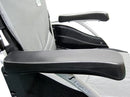 Close Up View Of The Armrests Of The Karman S-Ergo 115 Wheelchair Shown With Silver Frame