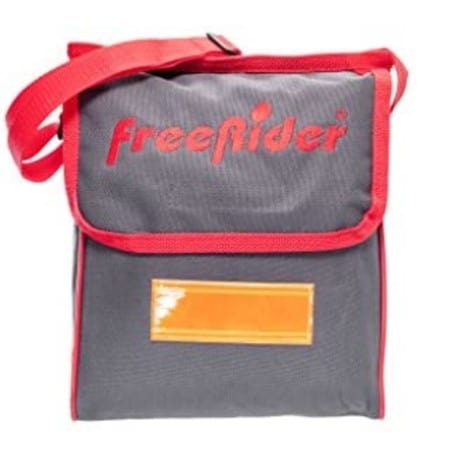 Close Up View Of The Battery Sling Carry Case For The FreeRiderUSA Luggie Super Plus 3 Folding Mobility Scooter
