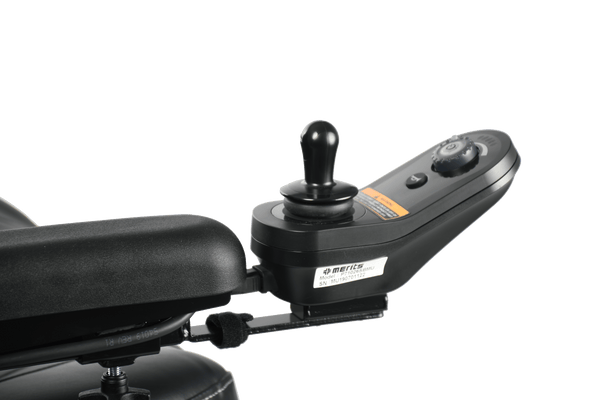 Close Up View Of The Merits Atlantis Heavy Duty Power Chair Joystick