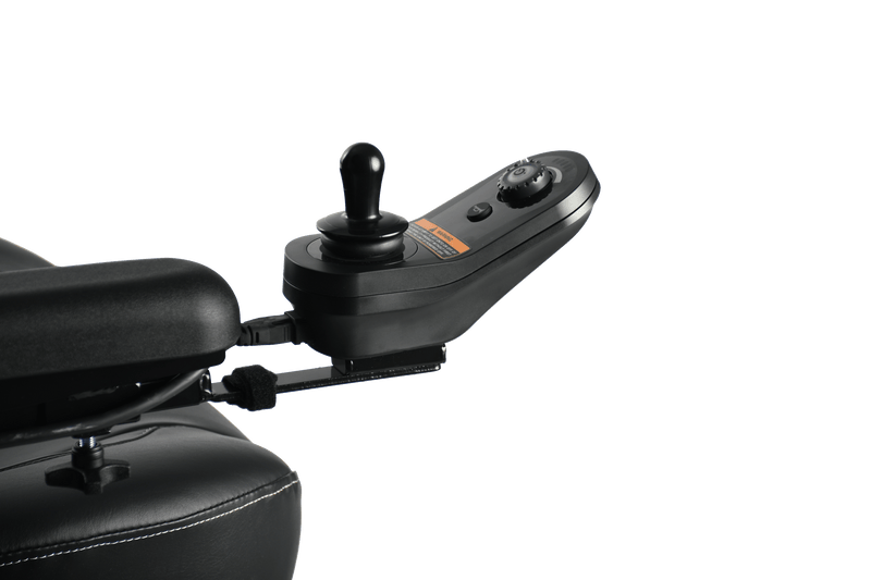 Close Up View Of The Merits Vision Super Heavy Duty Power Chair Joystick