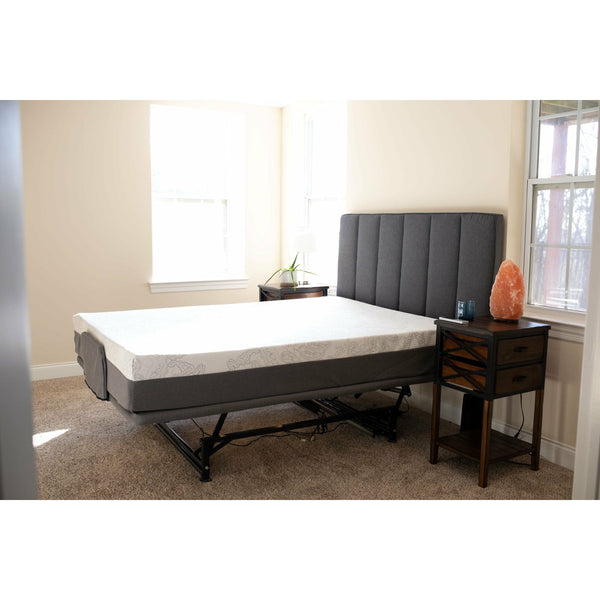 The Flexabed Hi Low Bed Side View With Mattress