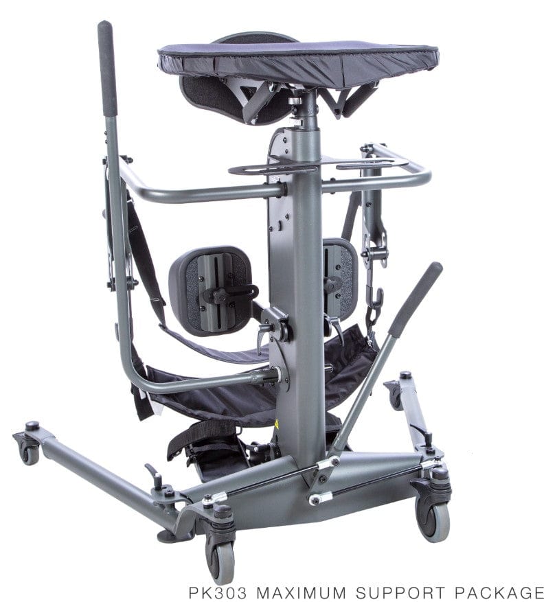 Front View Of The EasyStand StrapStand Standing Frame Maximum Support Package