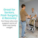 Image Highlighting How The Vive Health Transport Stand Assist Is Great For Seniors, Post-Surgery And Recovery