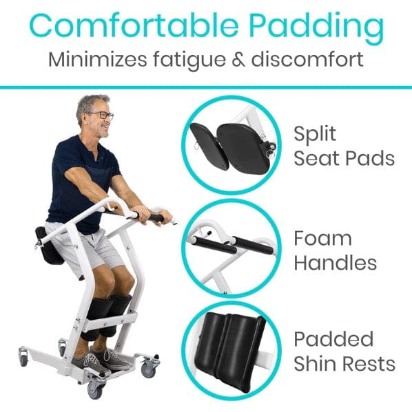 Image Showing The Comfortable Padding For The Vive Health Transport Stand Assist