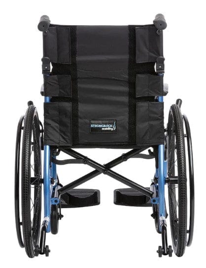 Rear Centered View Of The Strongback 22S Ultra-Lightweight Wheelchair