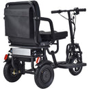 Rear Right Side View Of The MotoTec Folding Mobility Electric Trike 48v 700w Dual Motor Lithium
