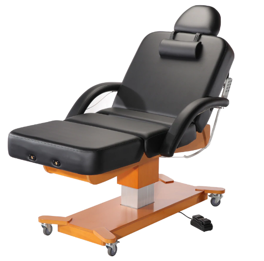 Master Massage Equipment Maxking Salon Electric Lift Spa Salon Stationary Pedestal Flat Beauty Bed