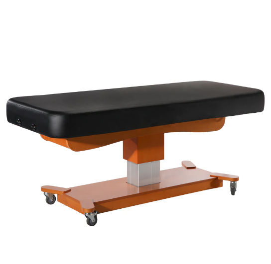 Master Massage Equipment Maxking Comfort Electric Lift Spa Salon Stationary Pedestal Flat Beauty Bed