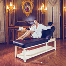 Master Massage Equipment 30" Harvey Tilt Stationary Massage Table two section Tilting Backrest Spa Salon Bed