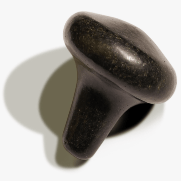 Mushroom Shape Balsalt Hot Massage Stone For Trigger Presser Point 1 Piece(Φ2.5” x 2.5”) By Master Massage Equipment