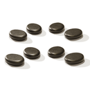 Master Massage Equipment Basalt Hot Stone Toe Set 8 Piece Pack (1.5 ” x 1” X0.3")
