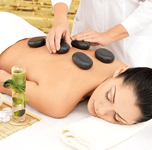 Master Massage Equipment Basalt Hot Stone Toe Set 8 Piece Pack (1.5 ” x 1” X0.3")