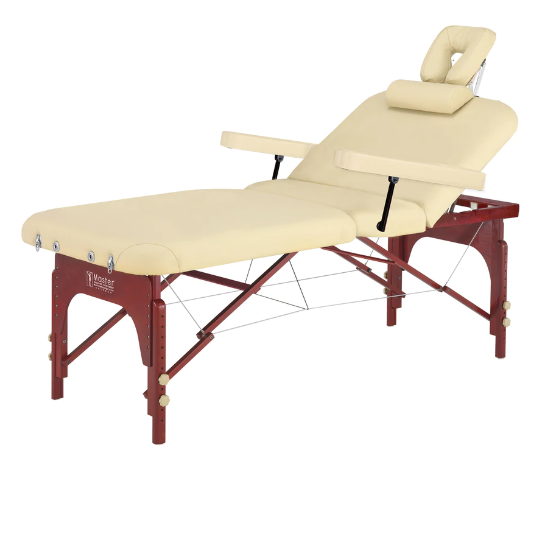 Master Massage Equipment 31" SPAMASTER™ Salon Portable Massage Table Package -Lift-Back Action