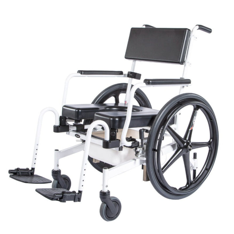 ActiveAid 1100 Rehab Shower/Commode Chair-Seat Height/Slope Adjustable