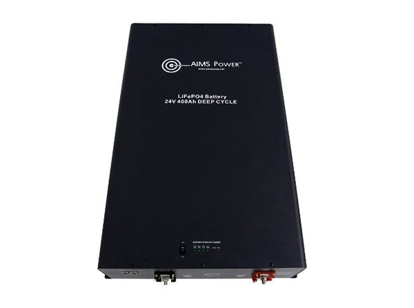 AIMS Power Lithium Battery 24V 400AMP LiFePO4 Industrial Grade