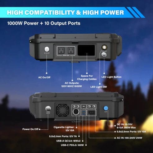 Montek X1000 Portable Power Station 1000W