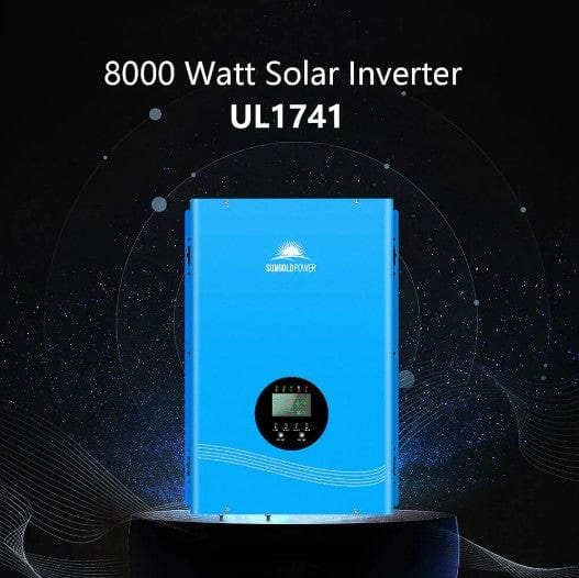 SunGoldPower Complete Off Grid Solar Kit 8000W 48V 120V Output 10.24KWH Lithium Battery 3600 Watts Solar Panel