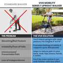 Vive Health Foldable Rollator Series T