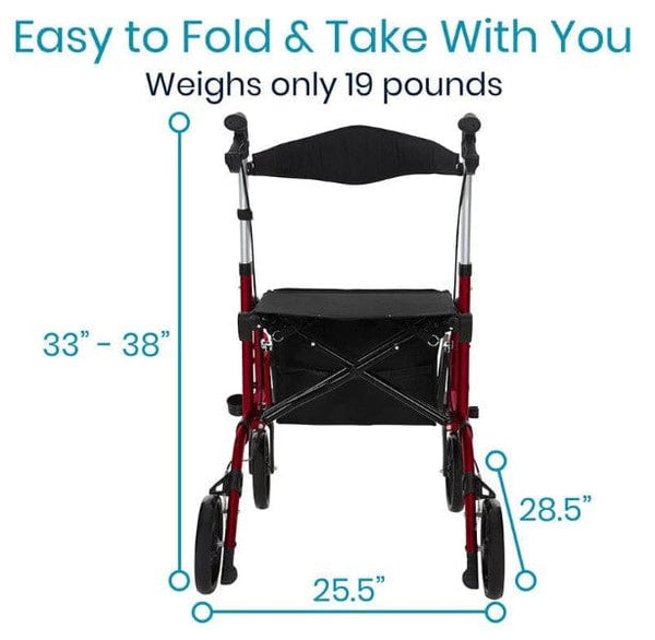 Vive Health Wheelchair Rollator