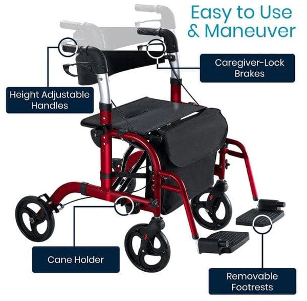 Vive Health Wheelchair Rollator