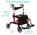 Vive Health Wheelchair Rollator