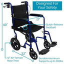 Vive Health Transport Wheelchair