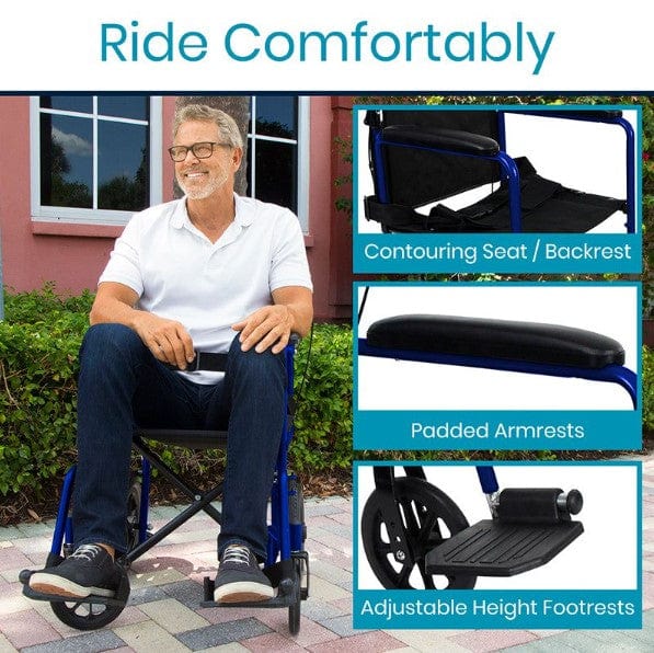 Vive Health Transport Wheelchair