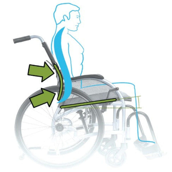 Strongback 24 +AB Ultra-Lightweight Wheelchair