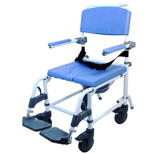 Healthline Model 180 Aluminum Shower Commode Chair 18″ Seat