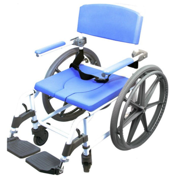Healthline Model 180-24 Aluminum Shower Commode Chair 18″ Seat