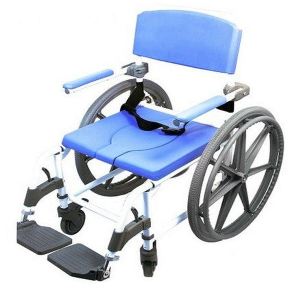 Healthline Model 185-24 Aluminum Shower Commode Chair 20″ Seat