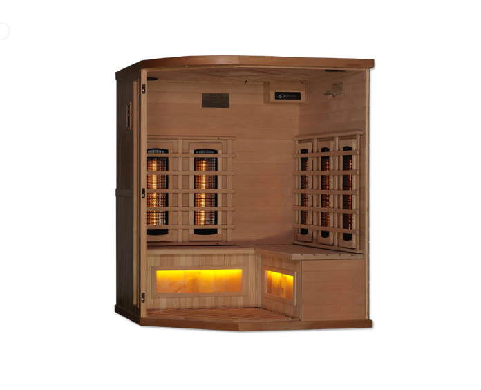 Golden Design Saunas Reserve Edition GDI-8035-02 Full Spectrum with Himalayan Salt Bar