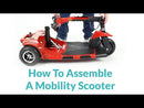 Vive Health 3 Wheel Mobility Scooter - Electric Long Range Powered Wheelchair