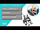 Vive Health Compact Power Wheelchair - Foldable Long Range Transport Aid